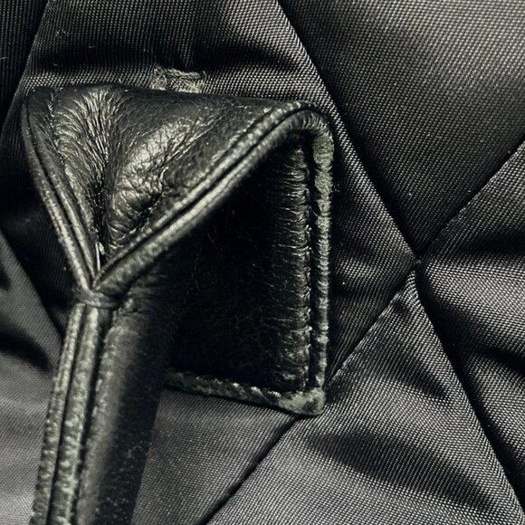Auth PRADA - 1BG160 Black Nylon Leather Handbag - Picture 14 of 16